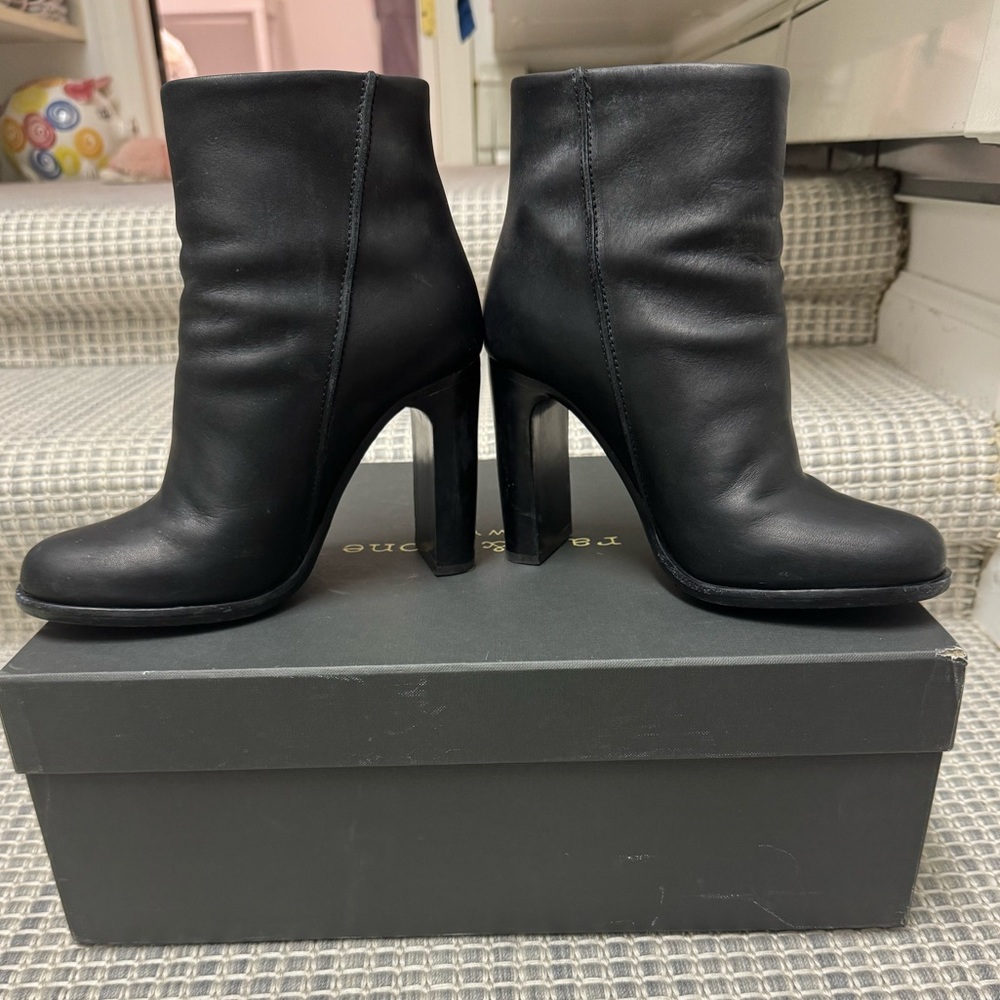 Rag & Bone Avery Leather Ankle Boot Size 5, Great… - image 1